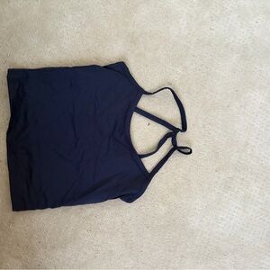 Navy Strappy Tank Top